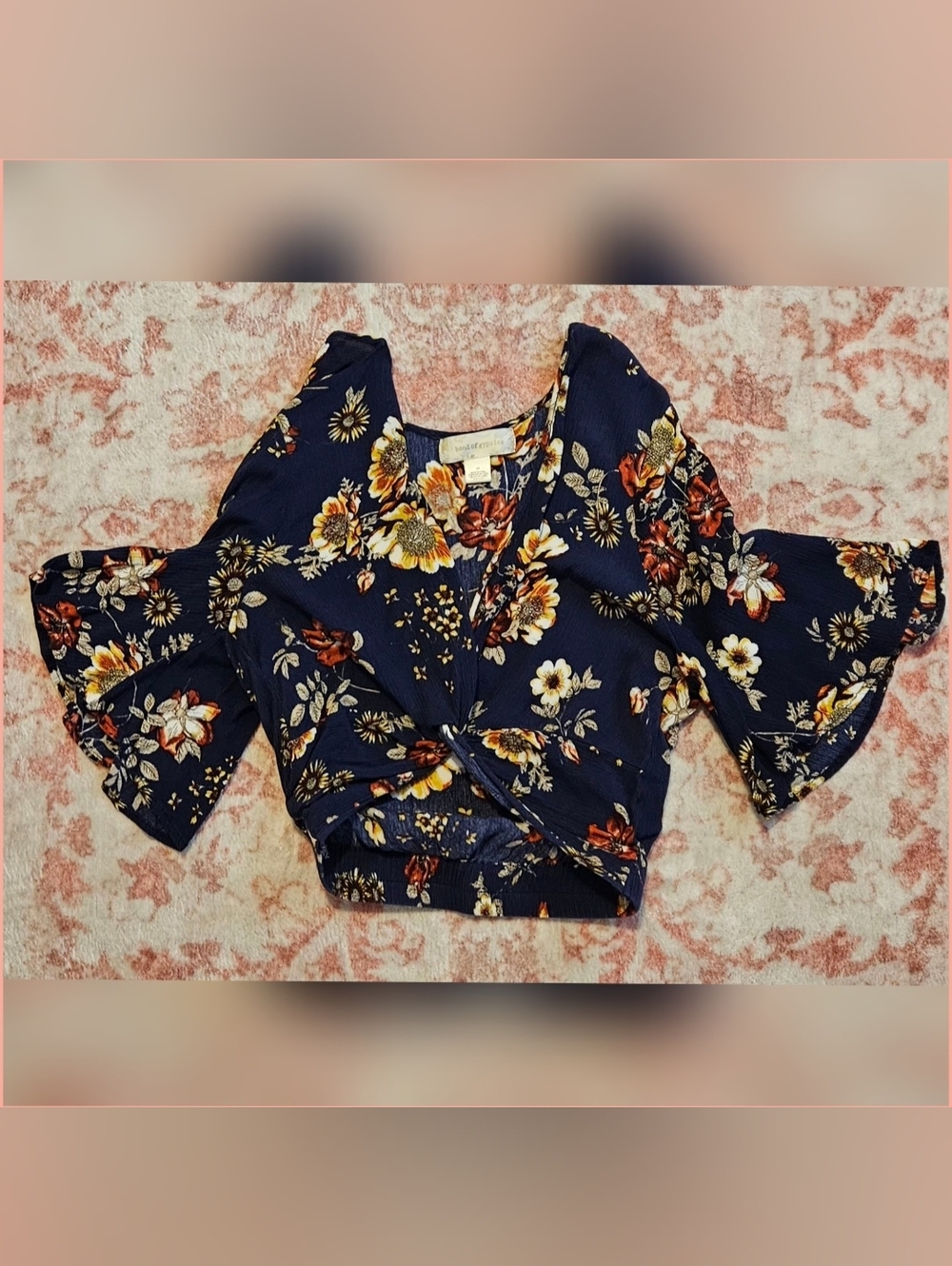 Cropped Floral Top